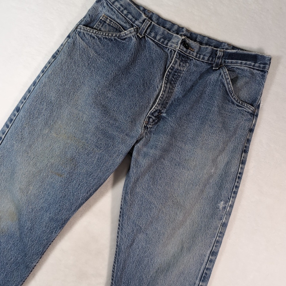 Bulwark Excel FR Work Jeans Mens 36x32 Blue Flame Resistant Straight Leg Denim